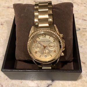 Michael Kors gold watch barely used